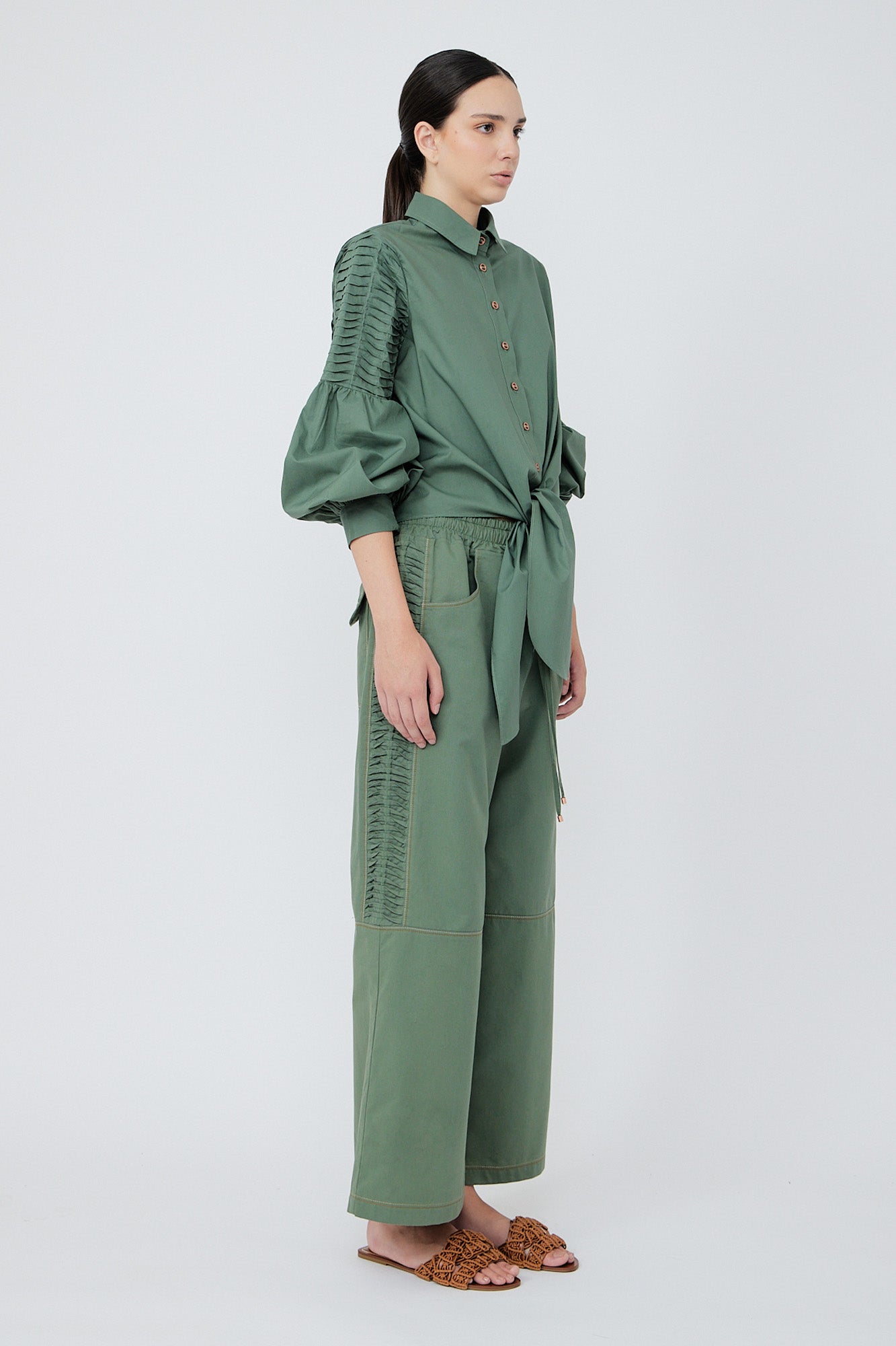 Ansley Blouse | Military Green