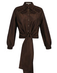 Addison Blouse | Brown
