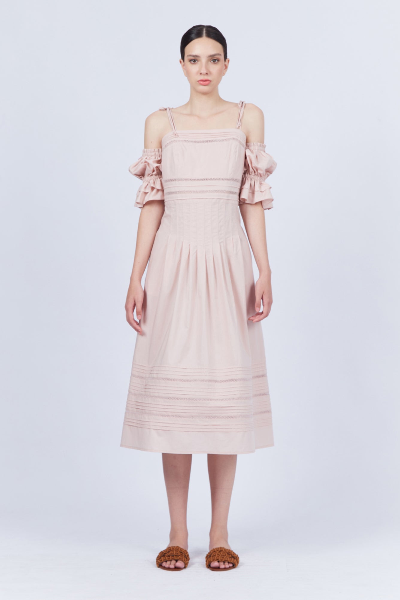Sitka Semsch Women's Dresses, Dress, Nude, Size M, Pima Cotton