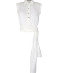 Harlow Wrap Blouse | Off White