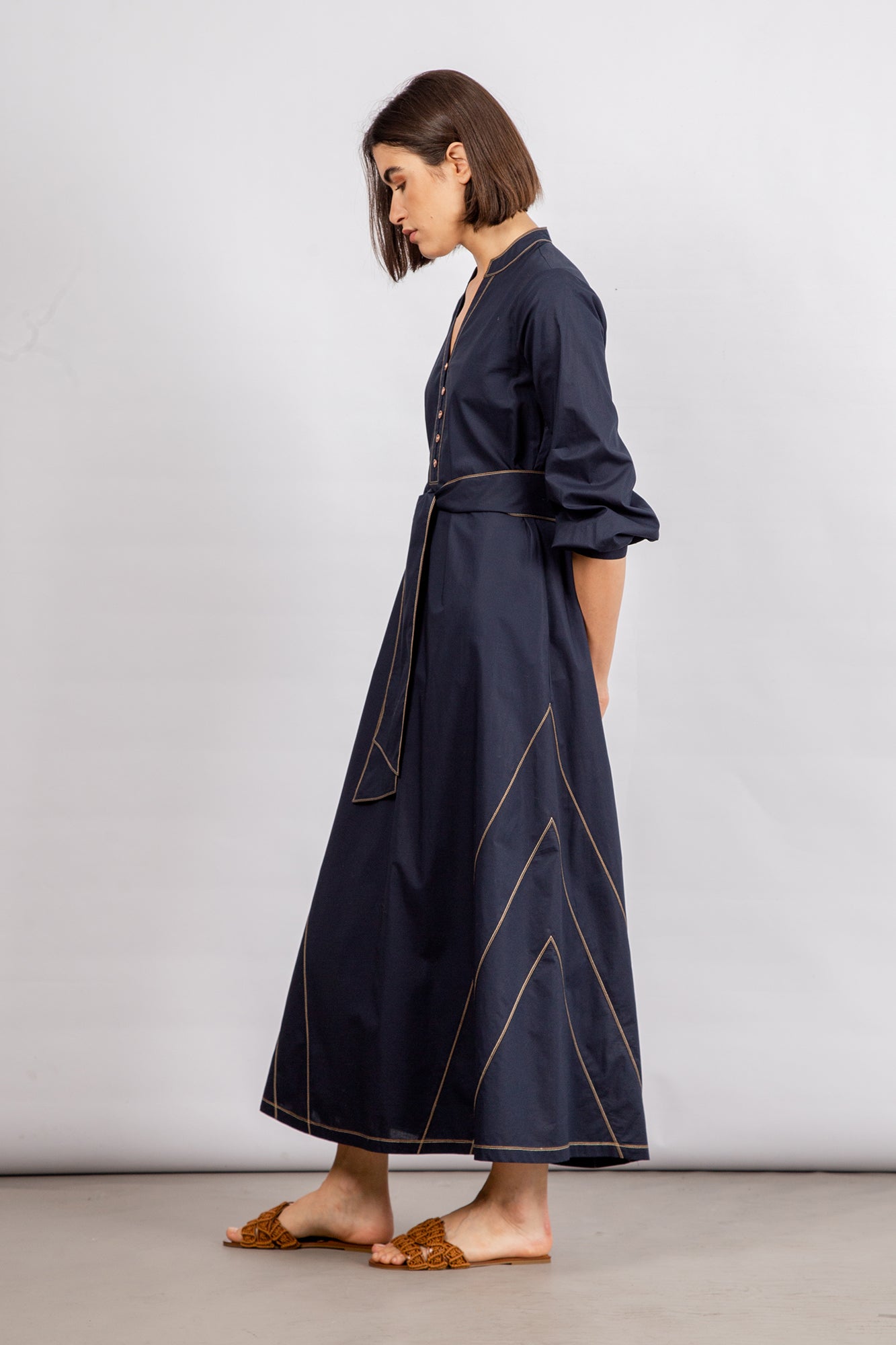 Sitka Semsch Women's Dresses, Cotton Dress, Blue, Size XS, Cotton