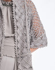 Anastacia Macramé Jacket | Grey