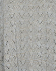 Baylee Poncho in Silver Melange with versatile knit detailing