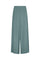 Bellami Pant in Dark Green – Chic relaxed silk palazzo pants with wide waistband.