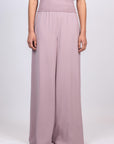 Bellami Pant in Lilac – Soft draped silk trousers with a timeless fit.