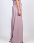 Bellami Pant in Lilac – Soft draped silk trousers with a timeless fit.
