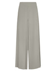 Bellami Pant in Silver – Elegant wide-leg silk pants with flowing silhouette.
