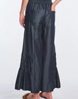 Berna Denim Tencel Wide-Leg Pant | Navy