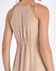 Elegant back silhouette of the Blake Dress, showing the fine double strap detail.