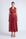 Isidora Dress in Wine – Sleeveless cotton maxi dress with shirt collar, V-neckline, hidden pockets, and tiered silhouette.