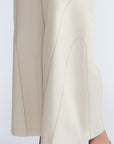 Kyla Pant in Prestine – 100% cotton palazzo pants with wide-leg silhouette and contrasting thread details on pockets and legs.