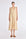 Front view of the Lenox Dress in Vanilla, showcasing its V-neckline and flowing godet skirt.