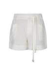 Lira Belted Linen Blend Short | Off White