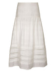 Luanda High-Waist Skirt in Off White.