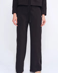 Parker Straight-Leg Trouser | Black