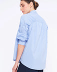 Understated back silhouette of the Star Blouse, crafted from premium Peruvian cotton.
