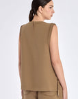 Valencia Adjustable Hem Blouse | Taupe