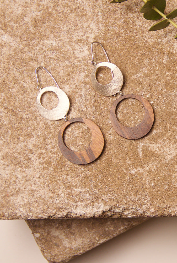 Moon Long Earrings