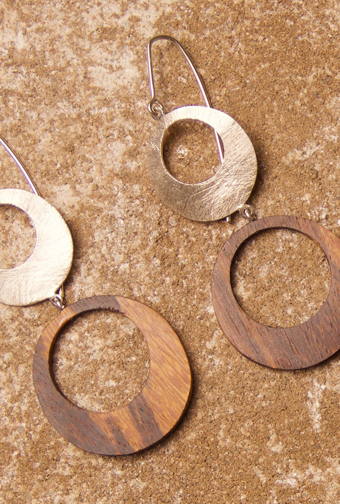 Moon Long Earrings