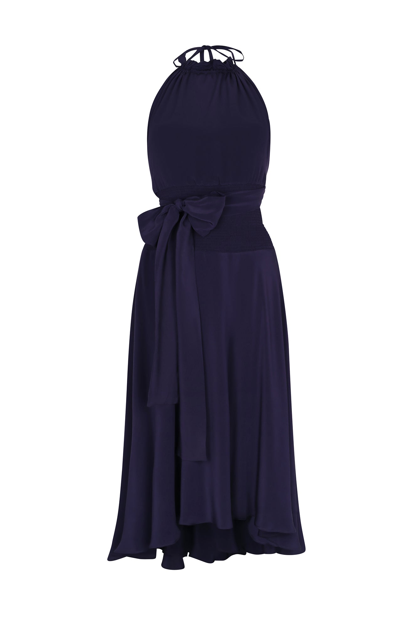 Sitka Semsch Women's Dresses, Midi Dress, Blue, Size XS, Silk Crepe Sitka Semsch Women's Dresses, Midi Dress, Blue, Size XS, Silk Crepe