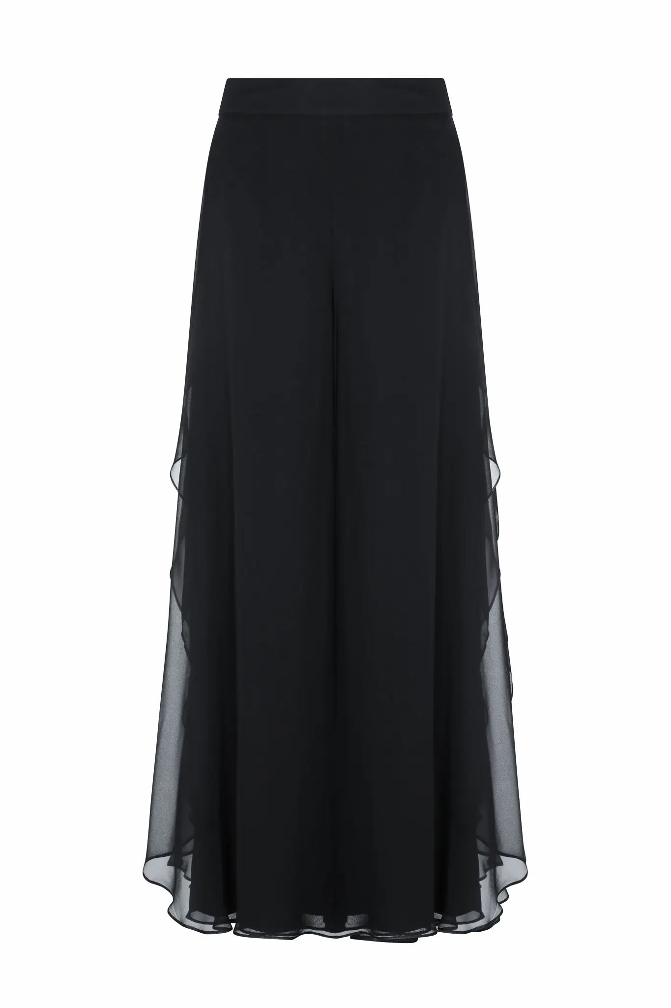 Africa Silk Overlay Pant | Black