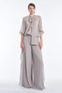 Africa Silk Overlay Pant | Silver