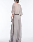 Africa Silk Overlay Pant | Silver