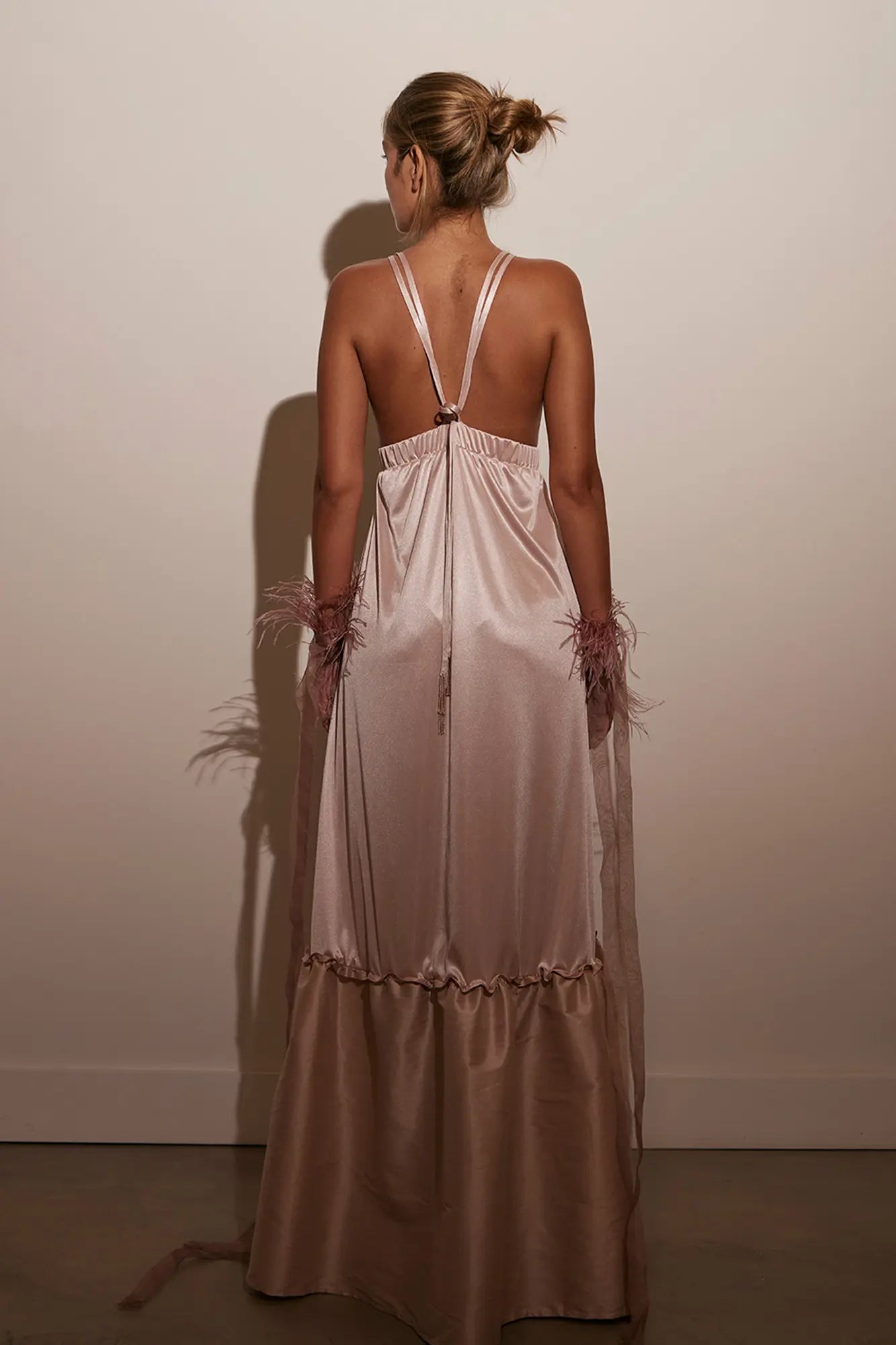 Amalia Stone-Detail Maxi Dress | Malva