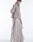 Anastacia Macramé Jacket | Grey