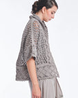 Anastacia Macramé Jacket | Grey