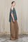 Baylee Poncho in Jade Green Melange with a unique knit design