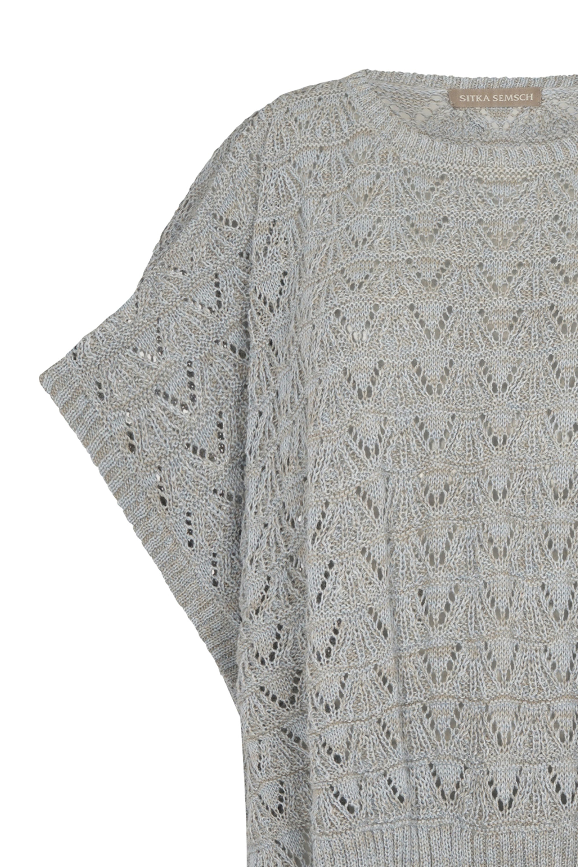 Baylee Poncho | Silver Melange