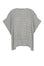 Baylee Poncho in Silver Melange with versatile knit detailing