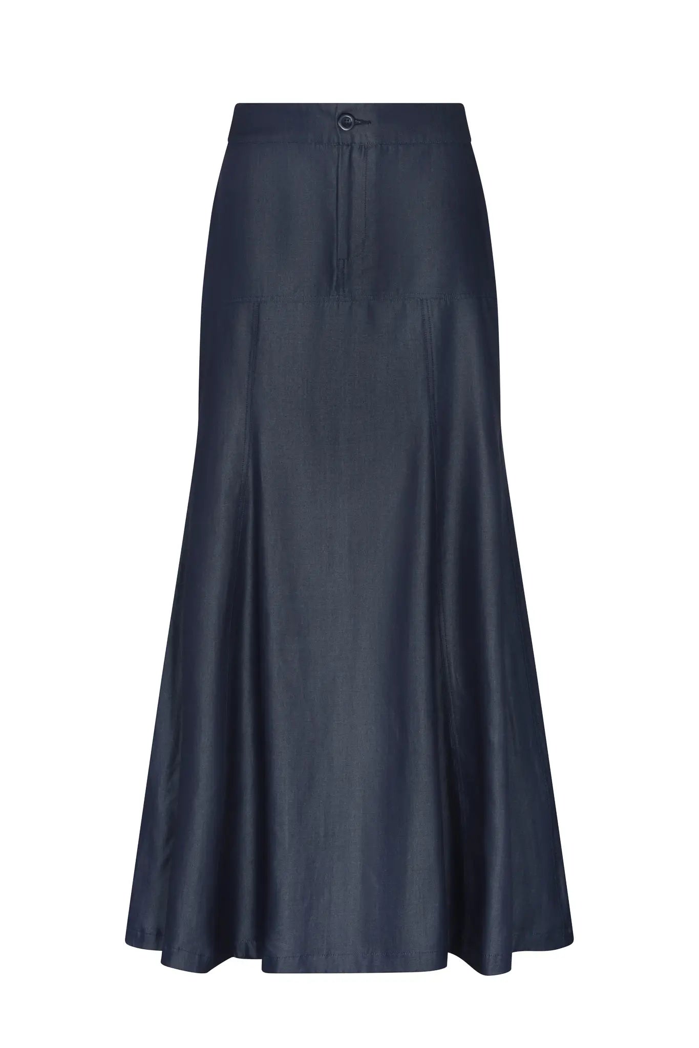 Berna Fluid Denim Midi Skirt