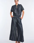 Berna Denim Tencel Wide-Leg Pant | Navy