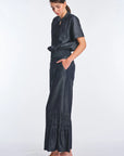 Berna Denim Tencel Wide-Leg Pant | Navy