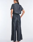 Berna Denim Tencel Wide-Leg Pant | Navy