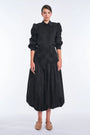 Bimba Cotton Puff Sleeve Blouse | Black