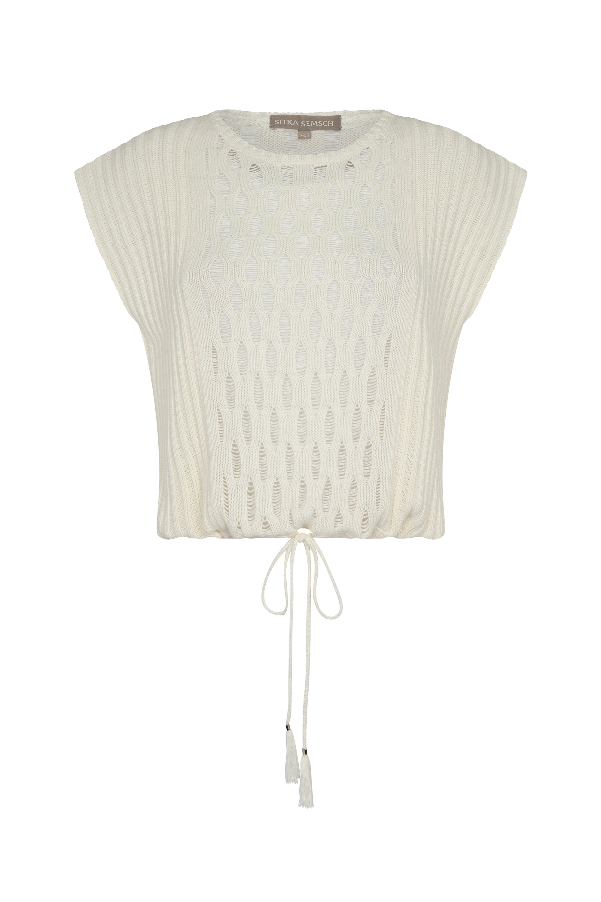 Caroline Vest | Ivory Melange