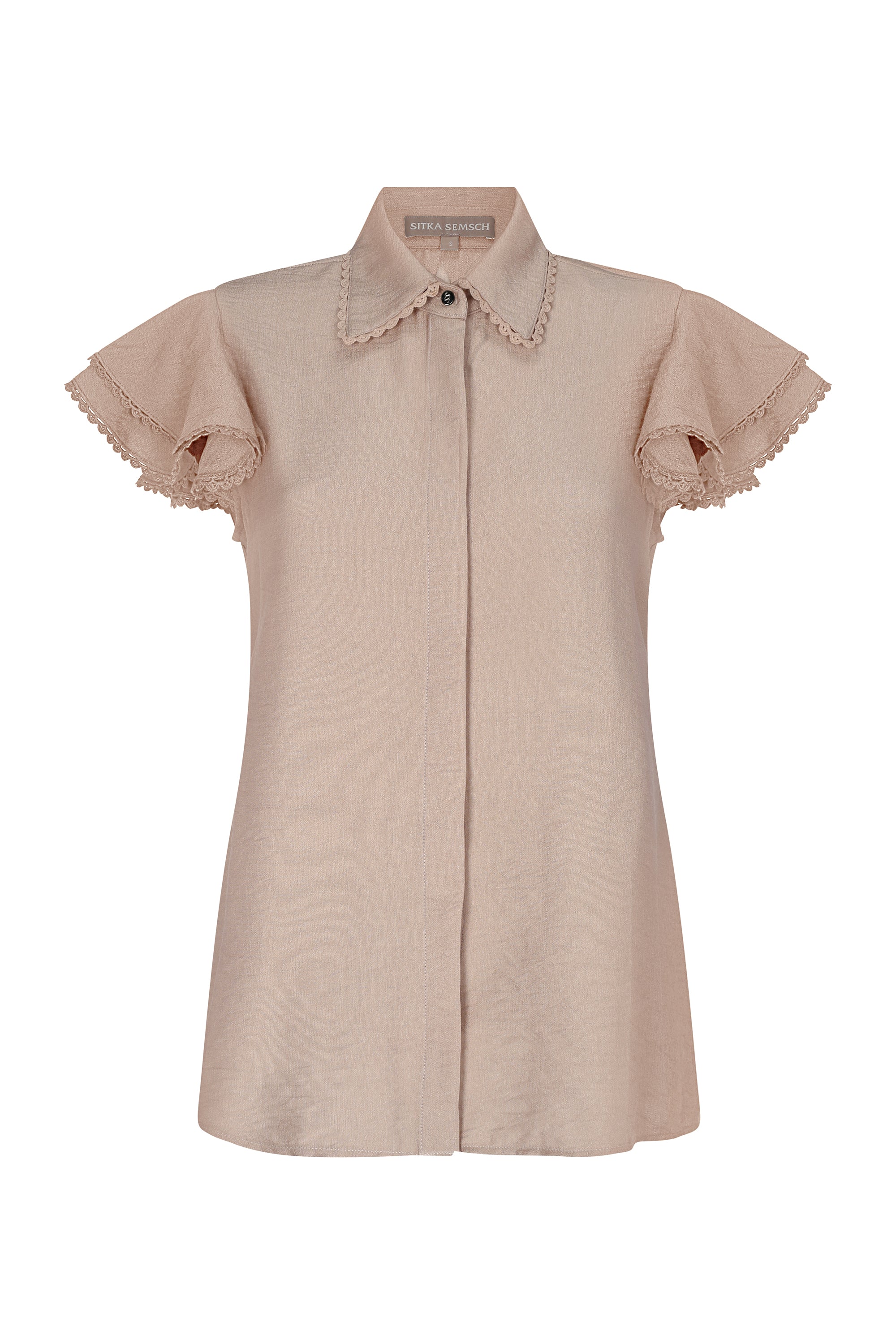 【COSYHARU】Summer Boucle Collar TOP Short Sleeve Ver Summer Tops for Women Trendy Lace Ruffle Collar Shirt 2025