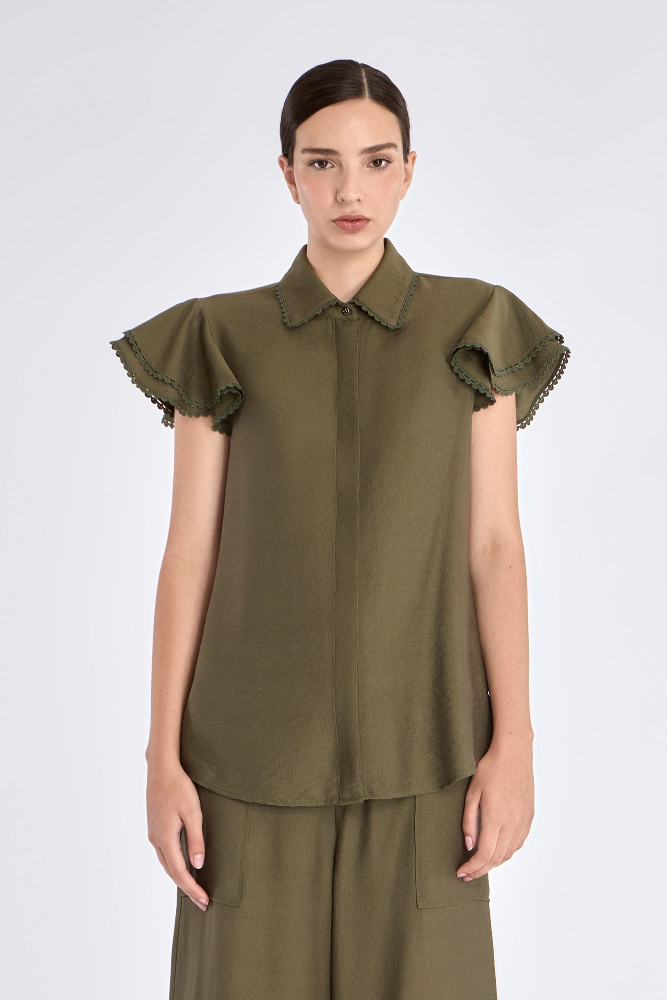 Clark Blouse | Olive