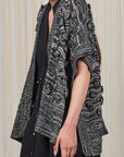 Dahlya Poncho | Black Melange