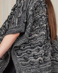 Dahlya Poncho | Black Melange