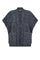 Elaine Poncho in Navy Melange with classic design and front patch pockets