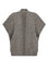 Elaine Poncho in Silver Melange with hand-woven texture and utility pockets