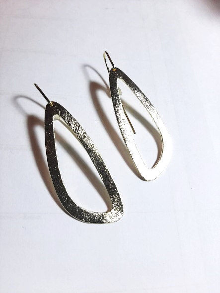 Autumn Long Earrings - Silver