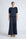 Jamie Top in Navy – 100% cotton top with textured fabric, round neckline, and ¾ sleeves with elastic cuffs.