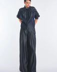 Kendra Denim Tencel Wide-Leg Pant | Navy