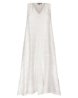 Lenox Godet Dress in Off White.