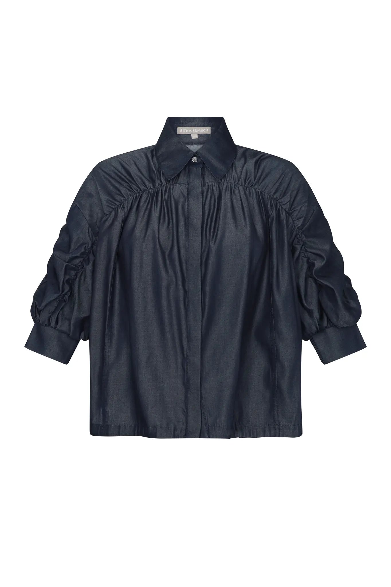 Morgana Fluid Denim Blouse